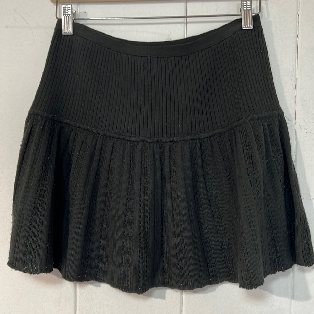 Lux black mini skirt